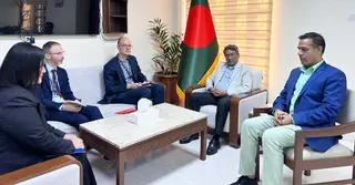 অধ্যাপক আলী রীয়াজের সঙ্গে ইইউ নির্বাচন পর্যবেক্ষণ মিশন প্রতিনিধি দলের সাক্ষাৎ